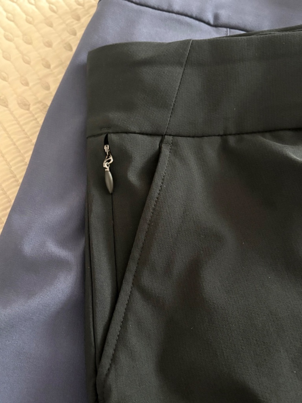 TWO PAIR Columbia All Seasons Pull-On Pants, Size XL, Black and Nocturnal (Blue) - Picture 10 of 12
